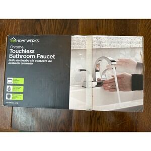Homewerks Chrome Touchless Motion Sensor‎ Bathroom Faucet with Pop Up Drain